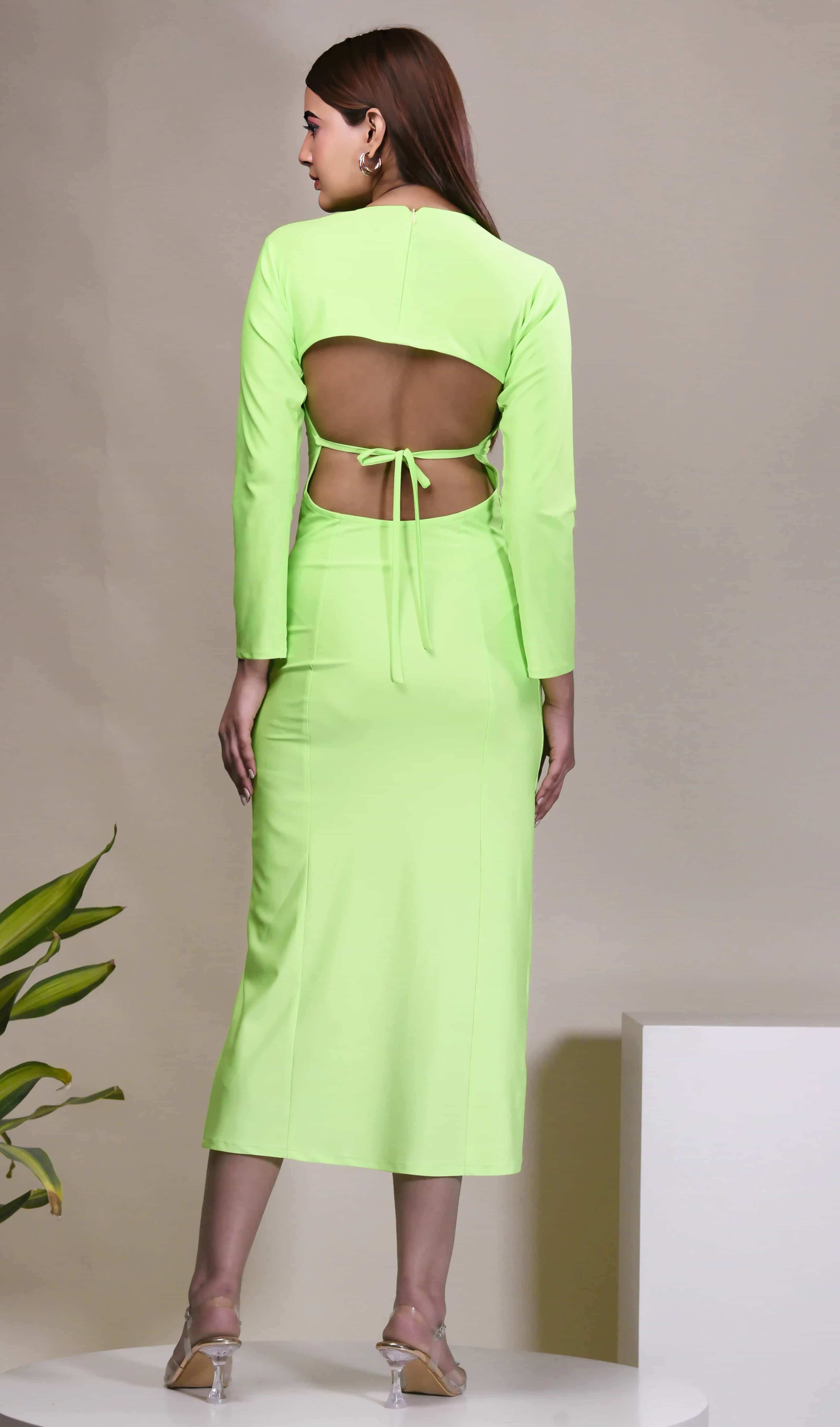 trendy neon dress for women