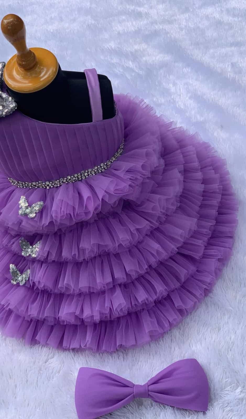 lavender frock for girl