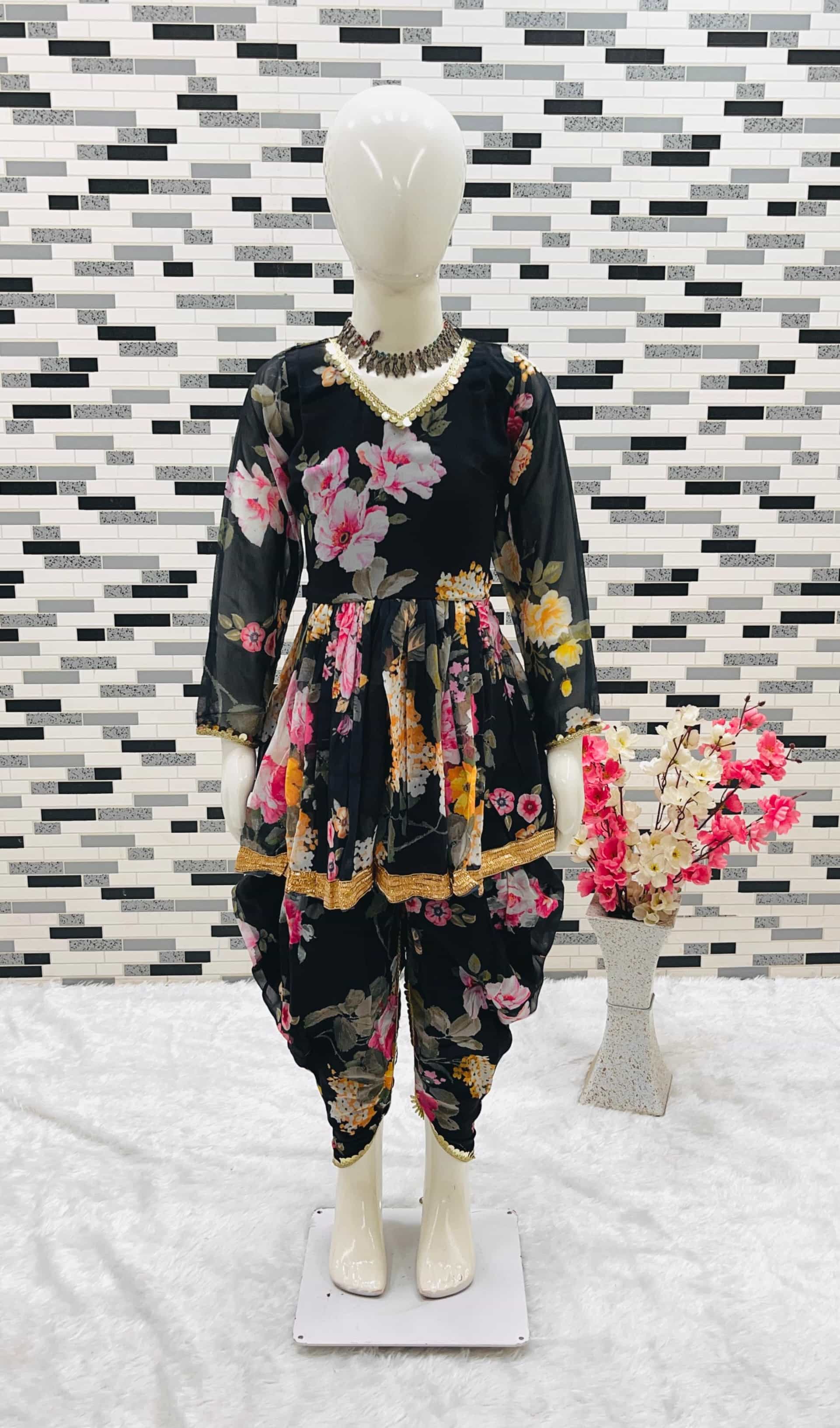 digital print dhoti salwar set