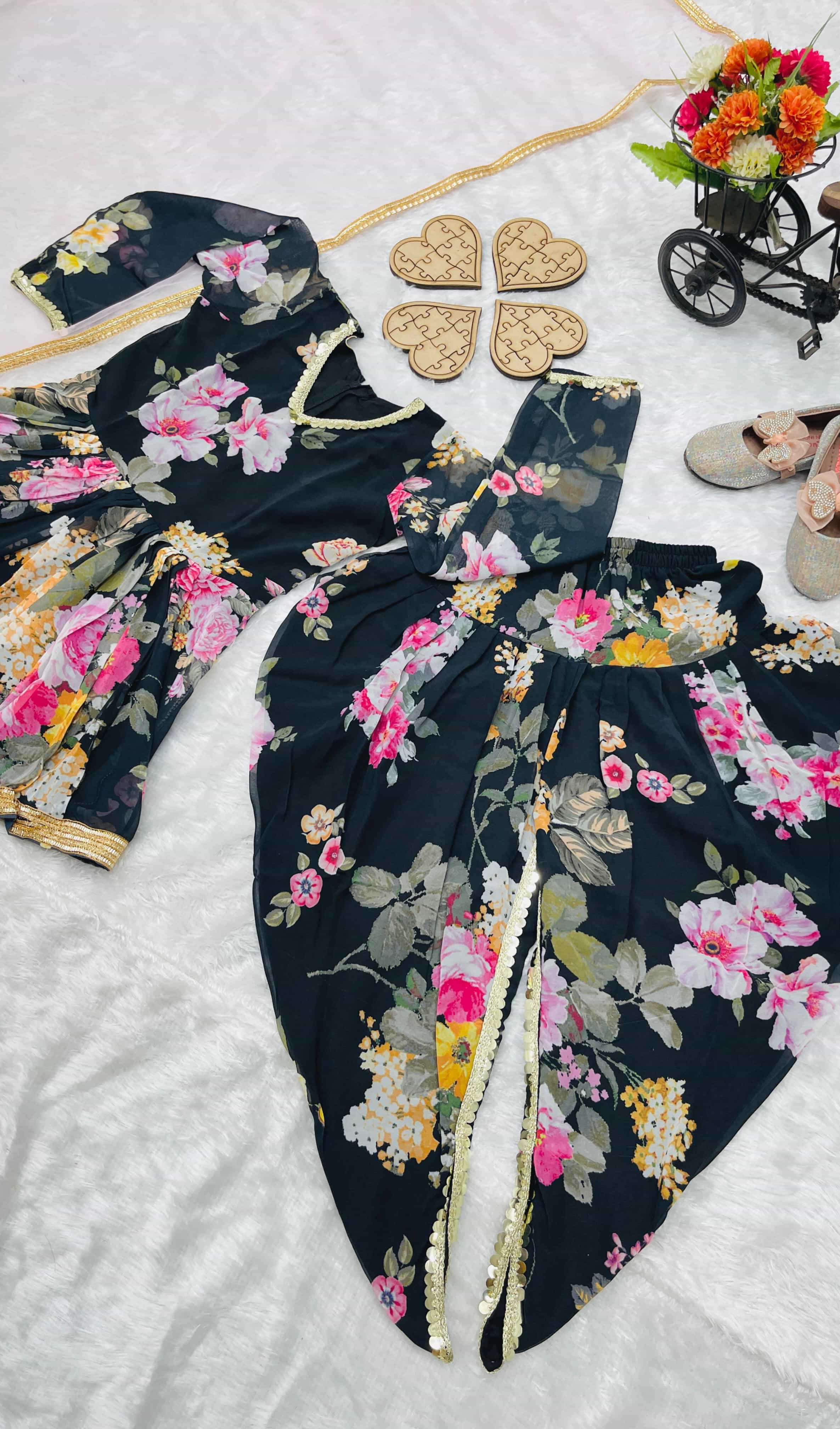 black party wear outfit for girls