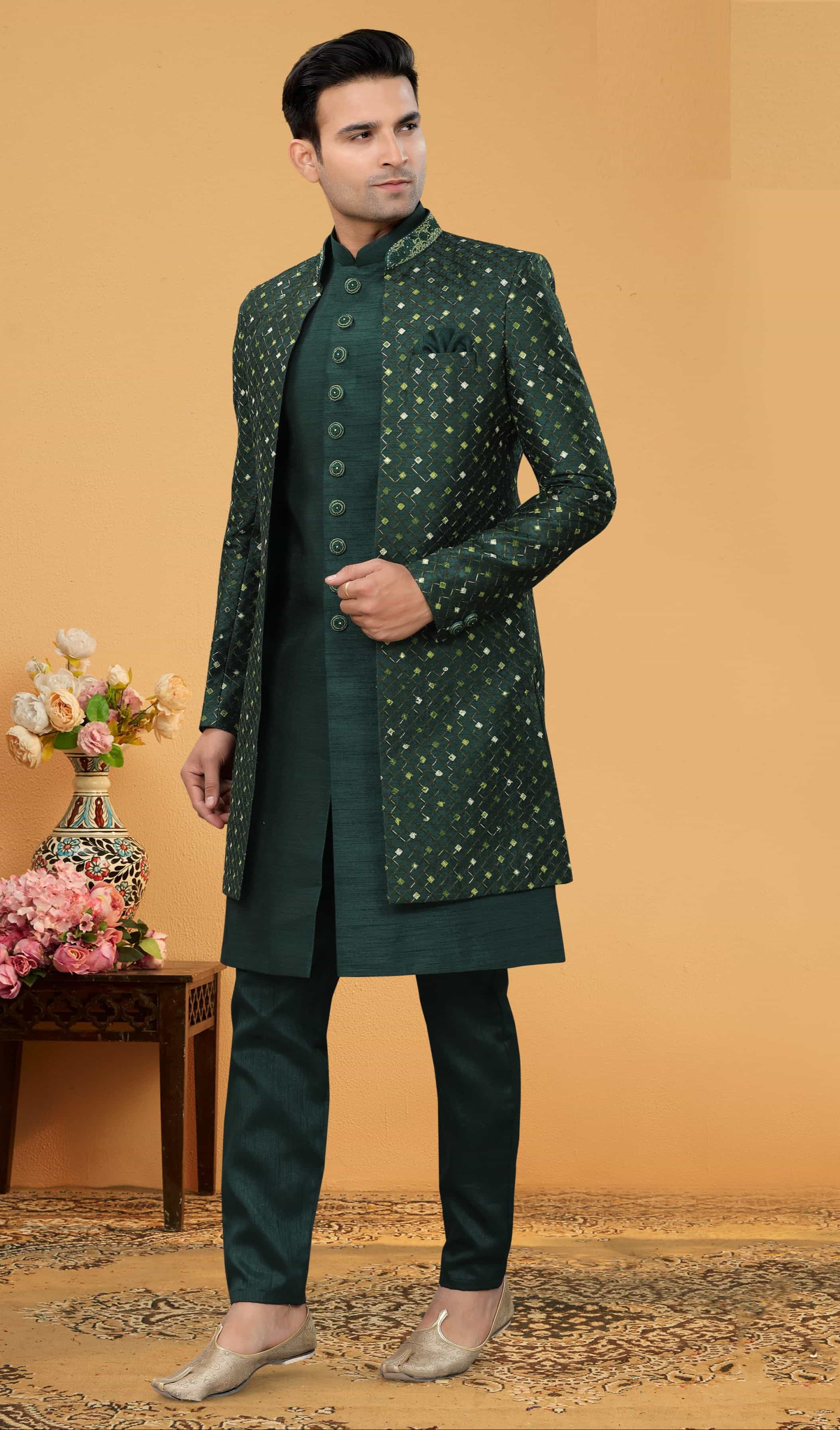 dhupion jacket kurta for Eid & Diwali