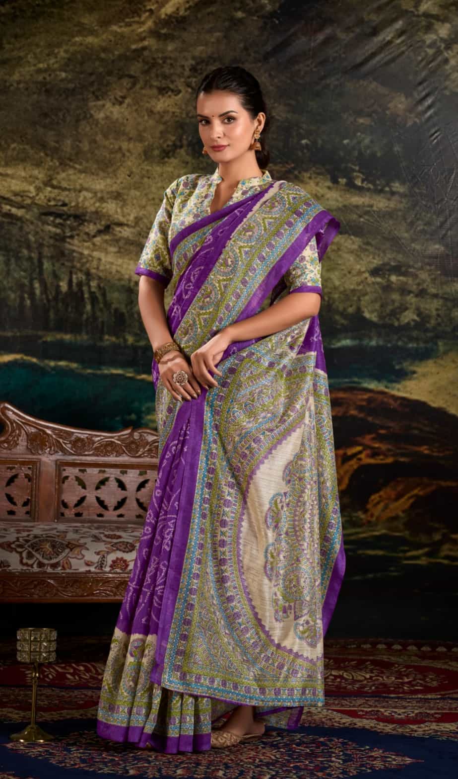 silk blend saree