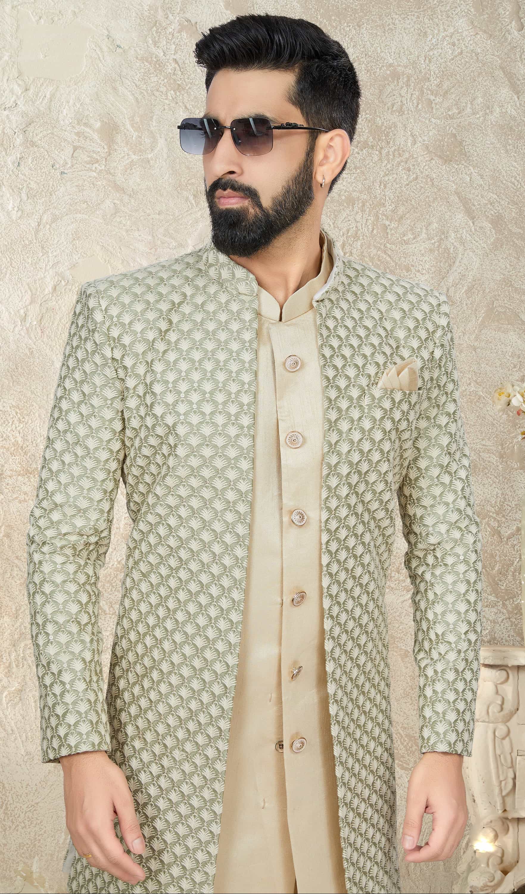kurta pajama with jacket