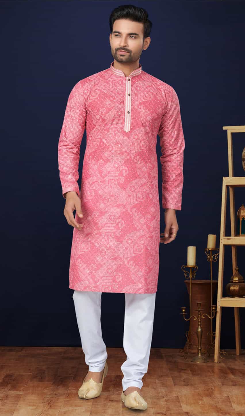 pink kurta pajama