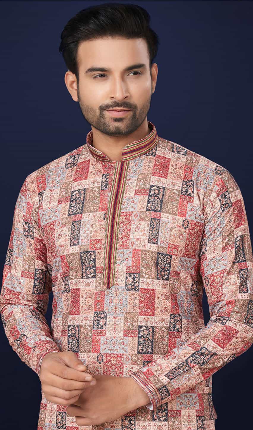 poly cotton kurta pajama for men
