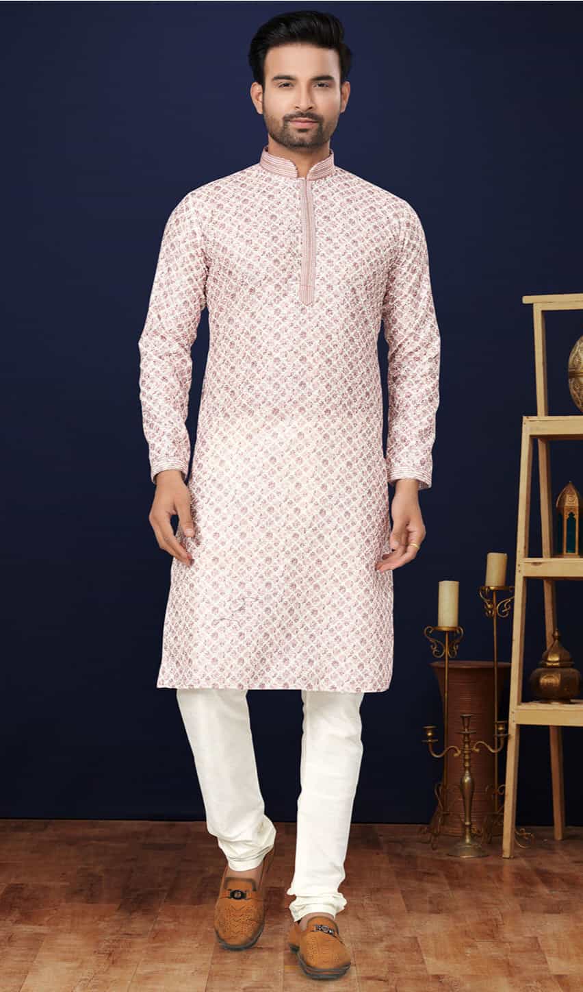 beige kurta pajama