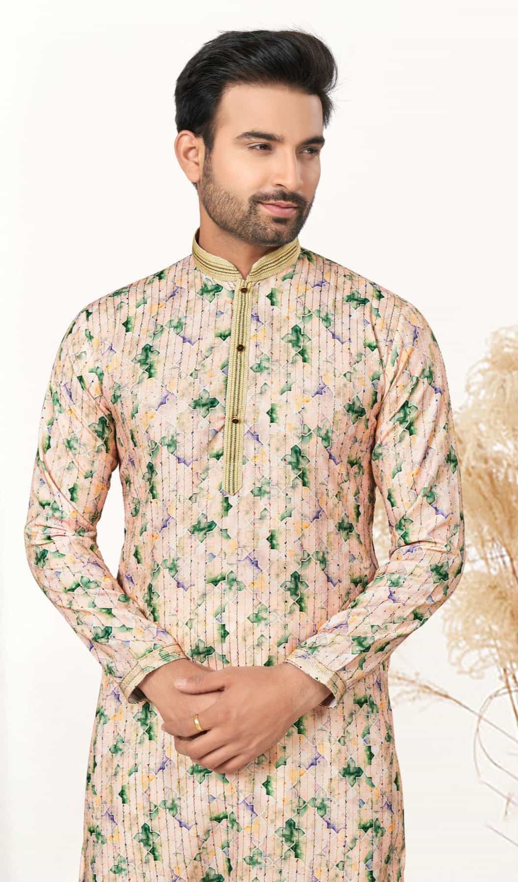 beige kurta pajama