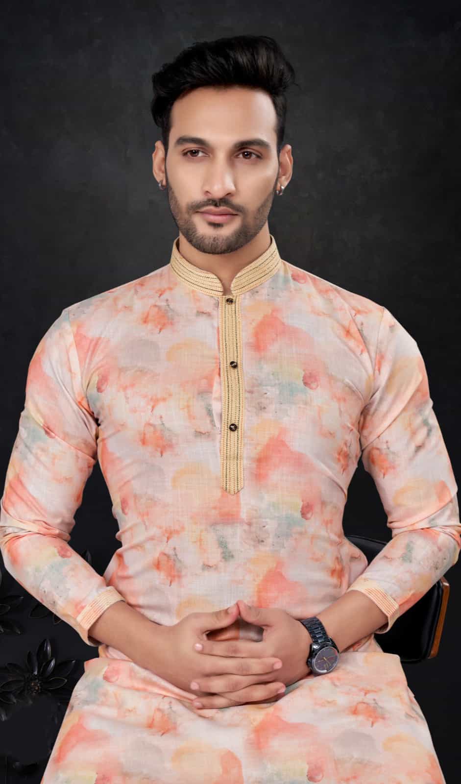 coral pink kurta pajama 