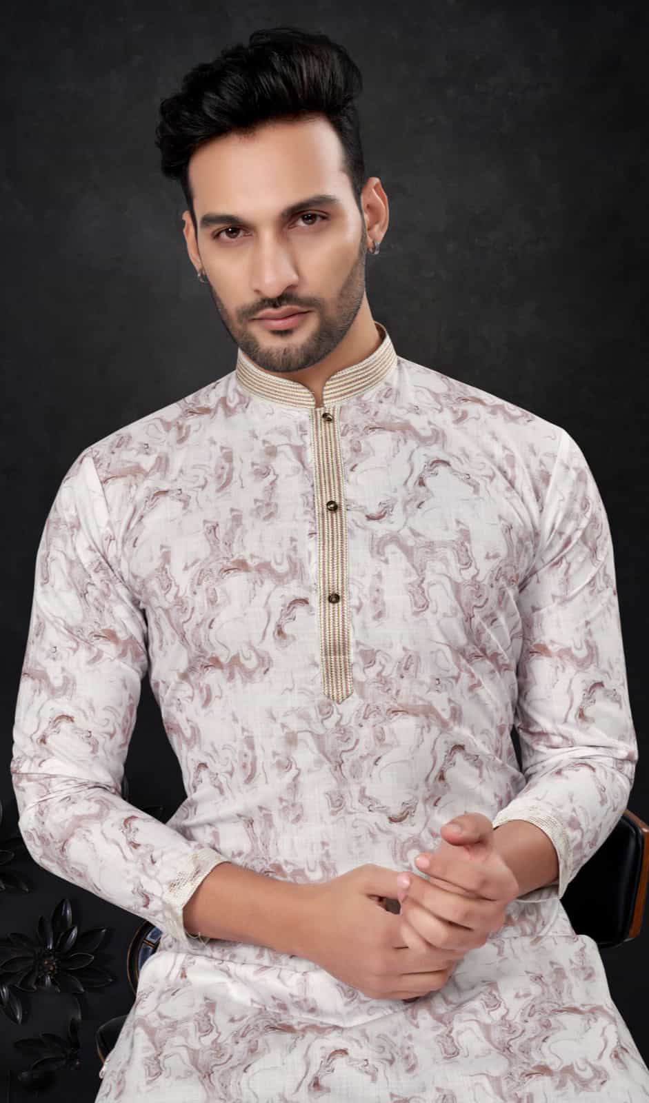 digital printed kurta pajama for men