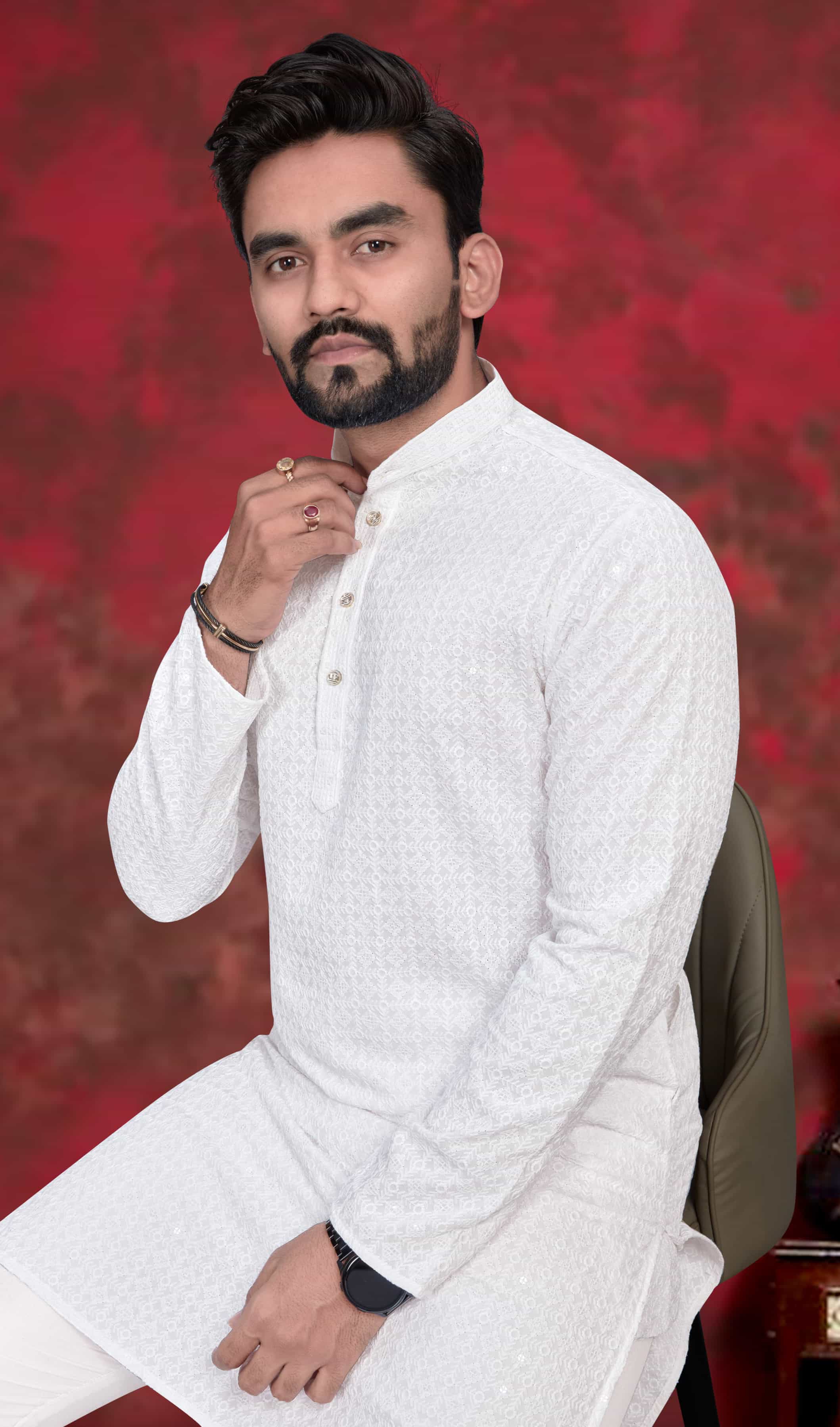 rayon fabric kurta pajama for men