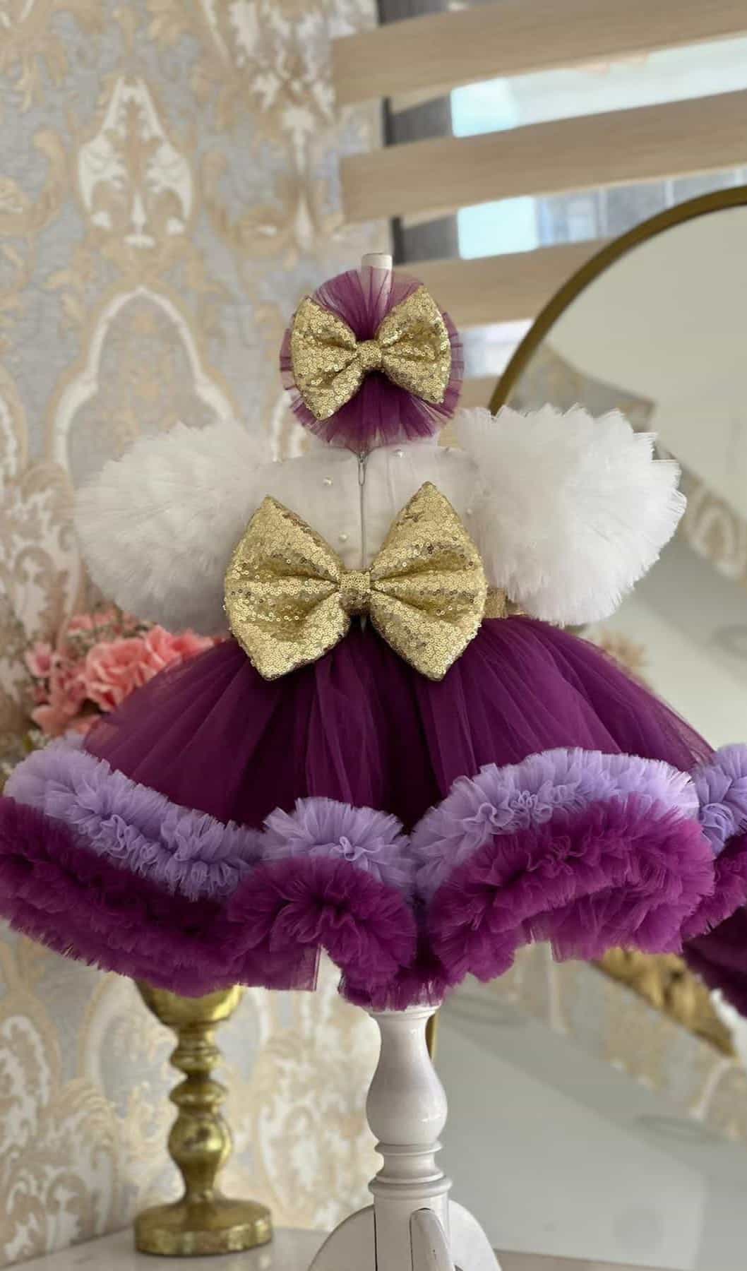 Kids Dress with Beads and Sequence