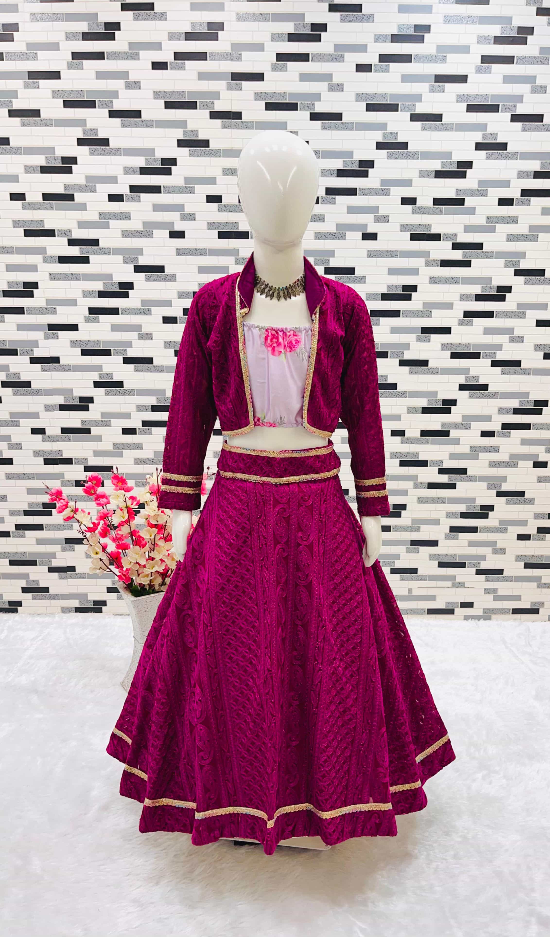 Wedding Wear Lehenga Set for Kids