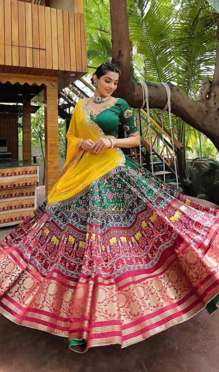 digital printed lehenga choli set