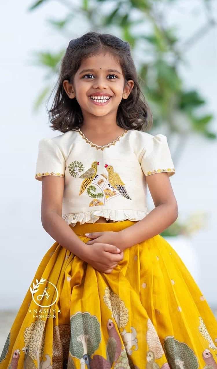 Designer Pattern Kids Yellow Ethnic Wear