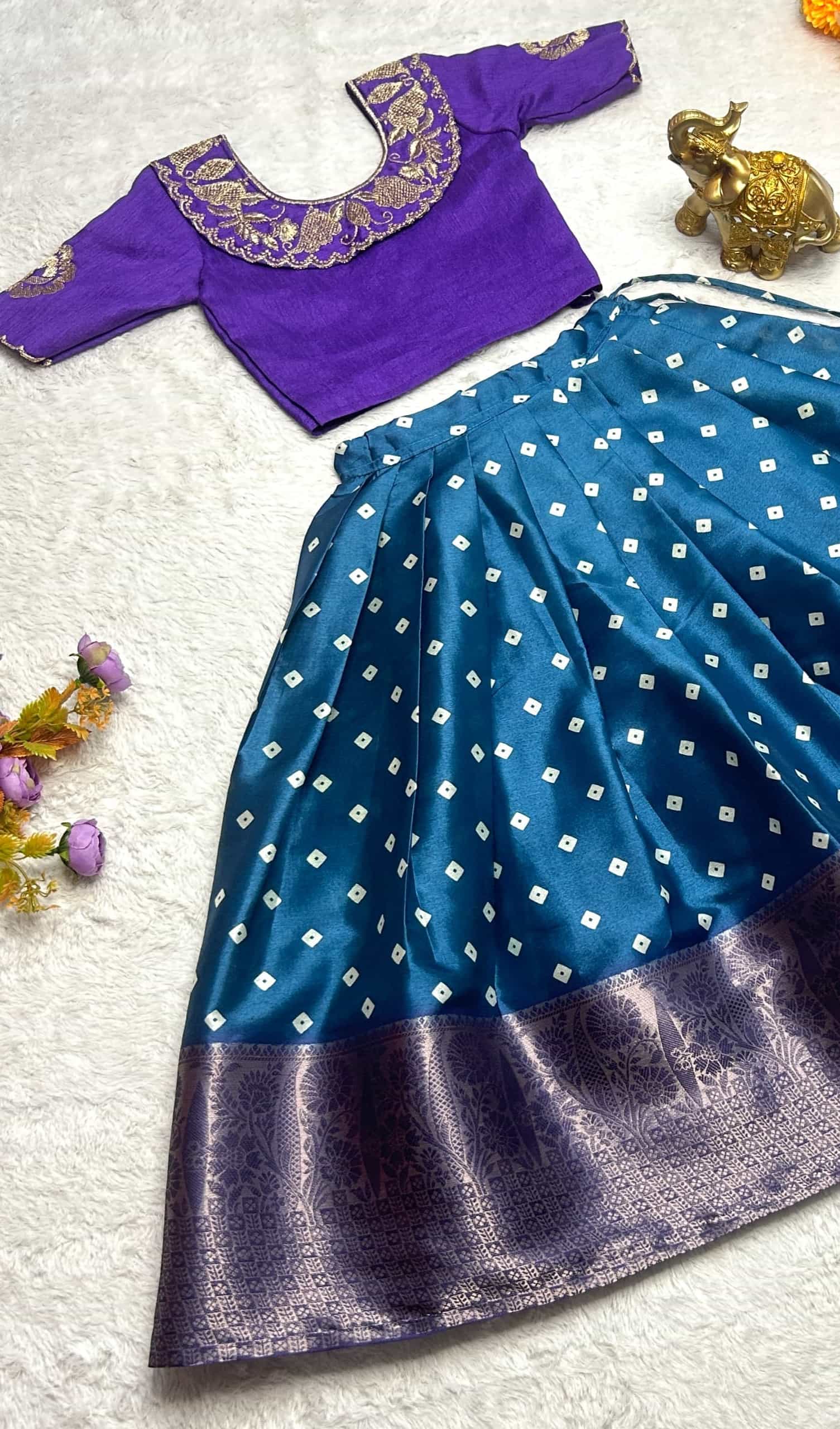 Soft Printed Festive Lehenga Choli Set