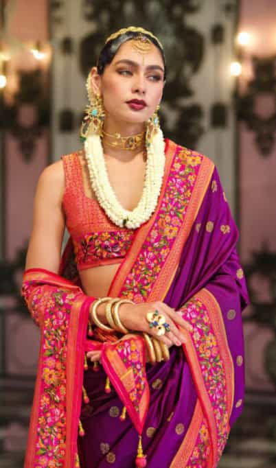  Banarasi Poly Viscose Silk saree 