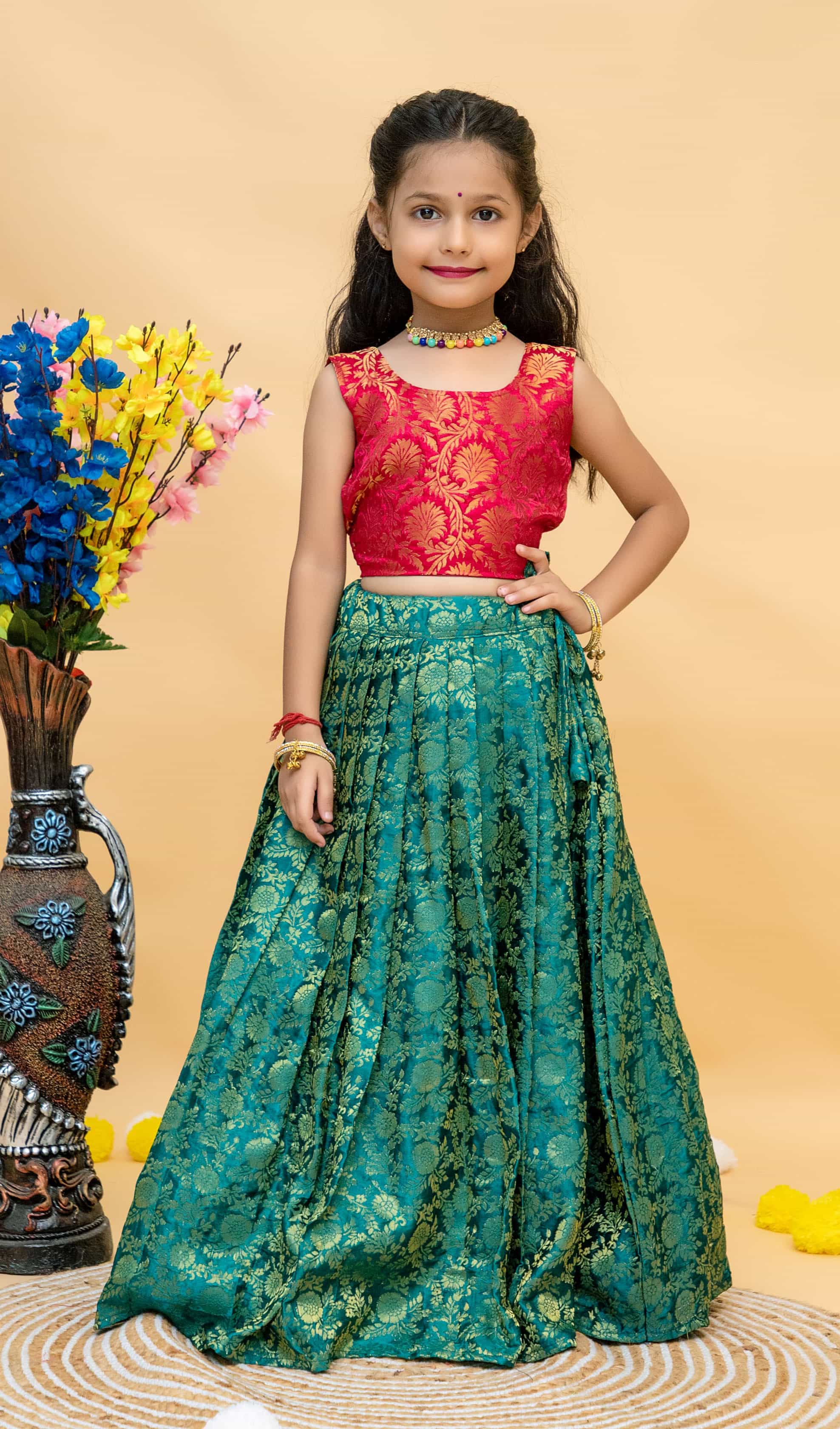  Kids’ Lehenga with Micro-Cotton Lining