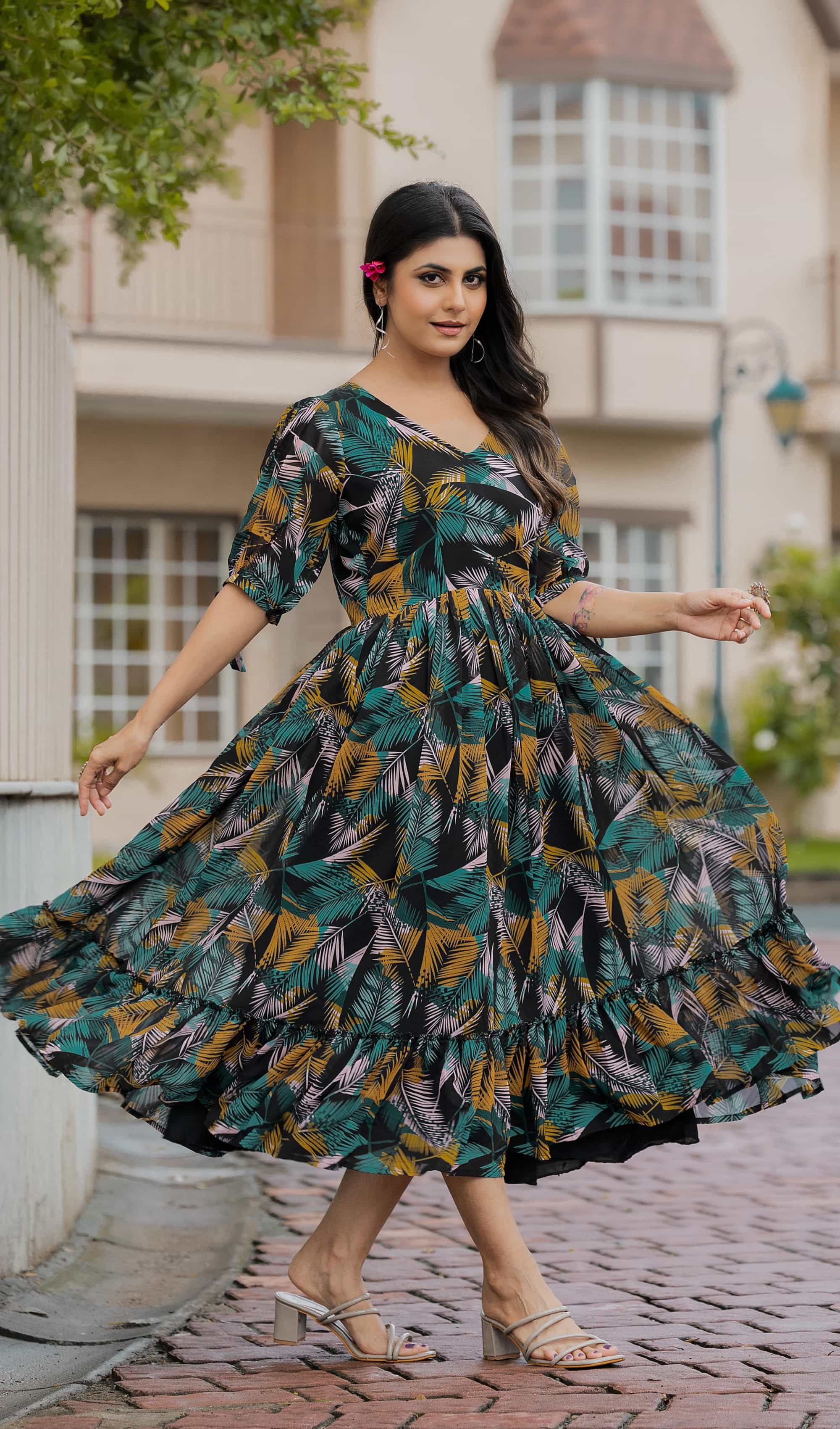 floral multicolor dress