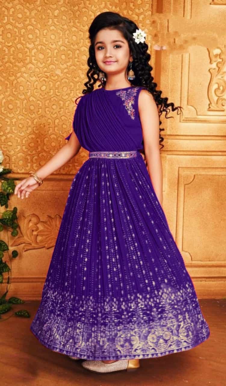 Georgette Lehenga with Dupatta & Kamar Belt