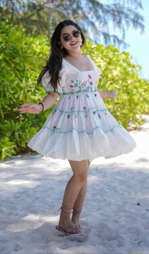 Chic White Summer Dress for Women 