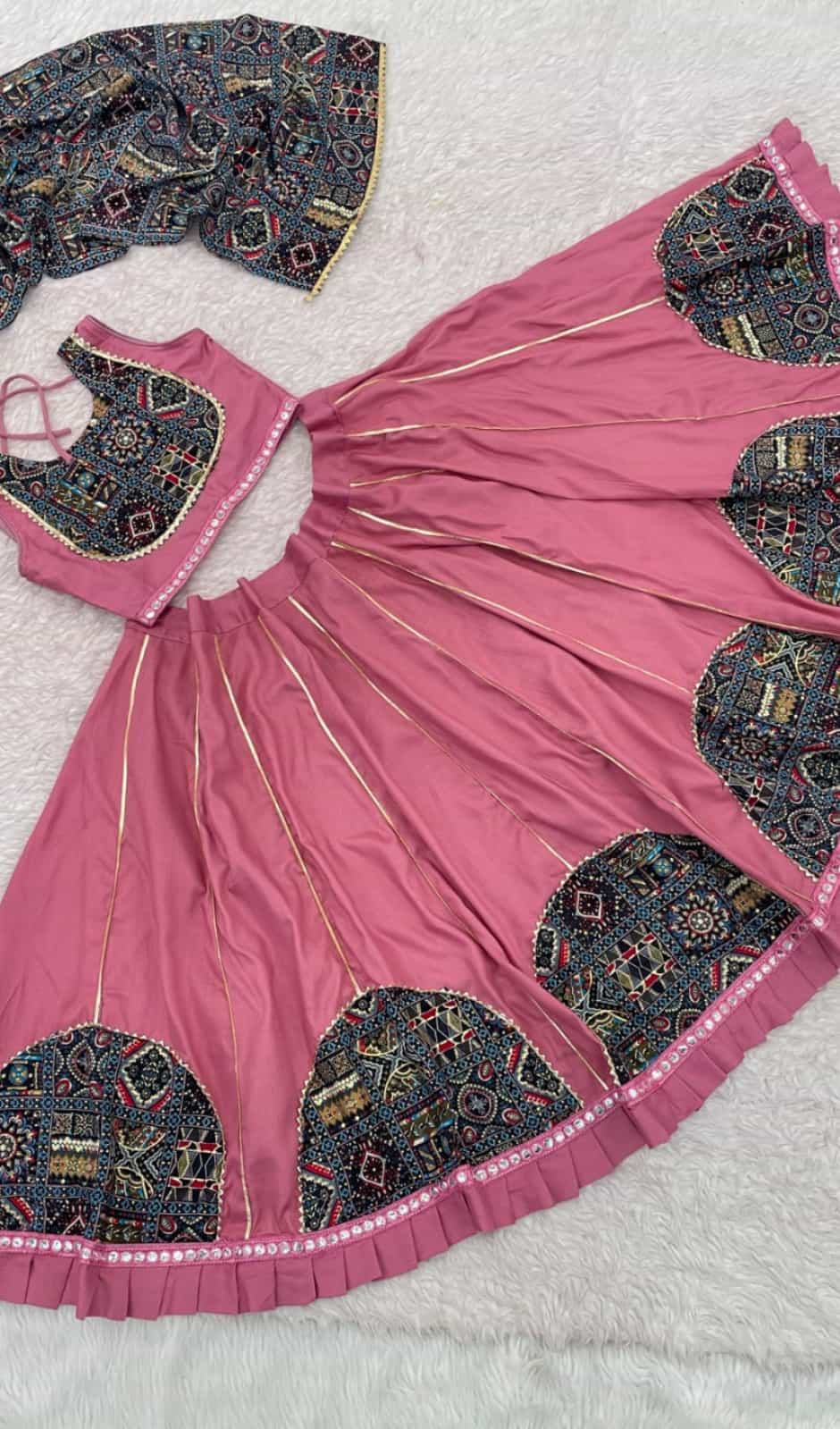 Designer Pink Lehenga Choli for Girls 