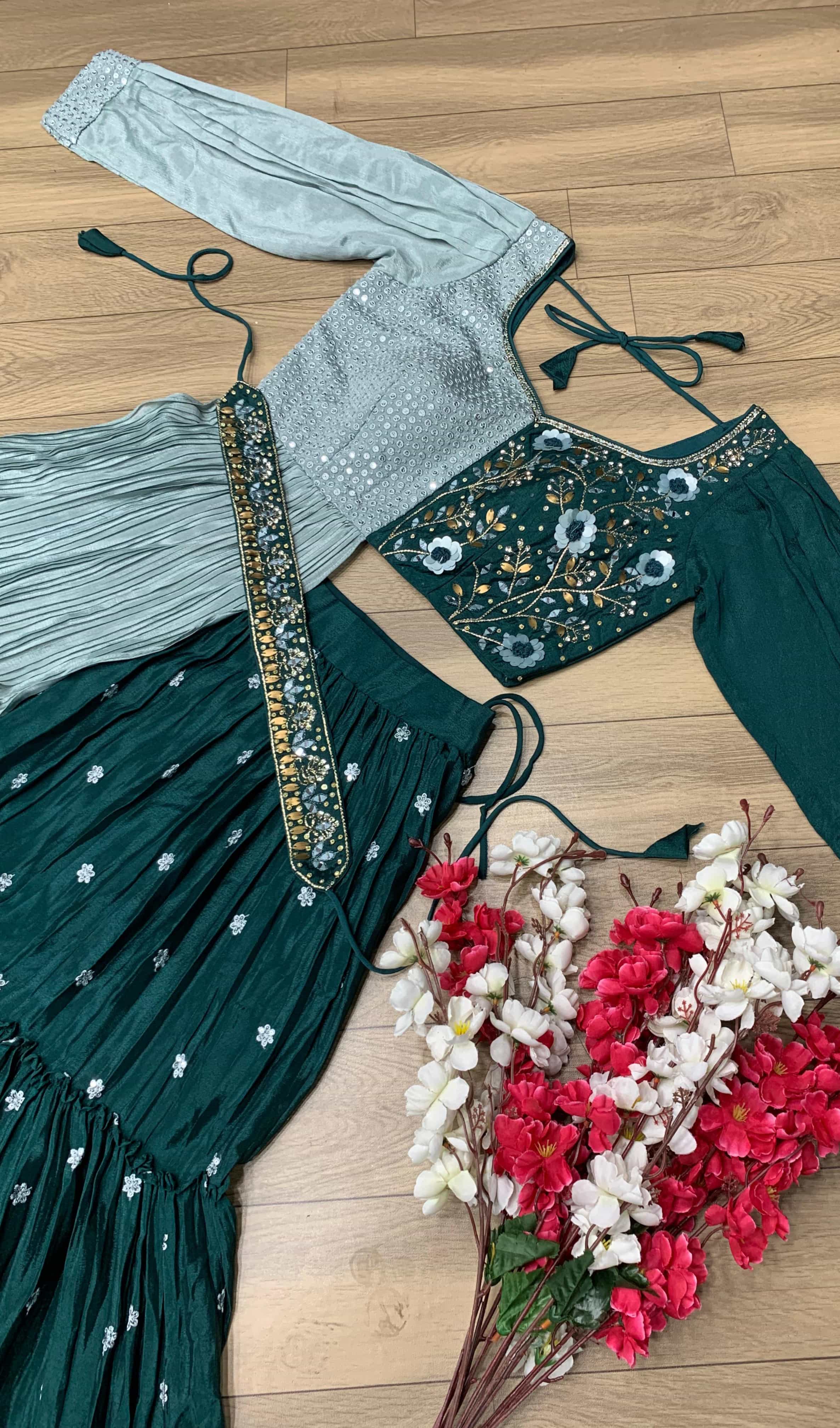 Elegant embroidery with real handwork