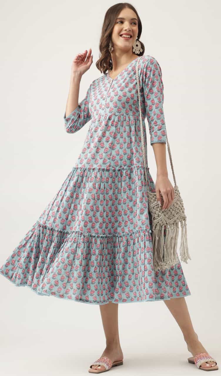 Elegant Aqua Blue Dress – Perfect for Weddings & Festive Wear