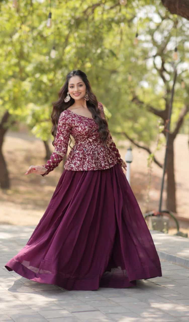 silk lehenga choli for women