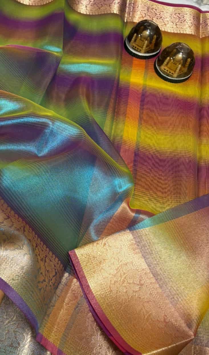 multi color saree