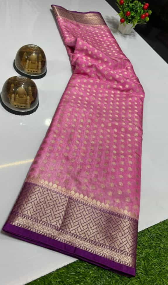 Small Butti Design Silk Saree