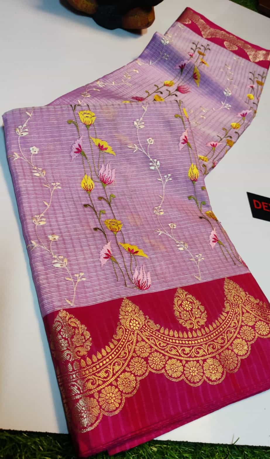 Meenakari Work Saree 
