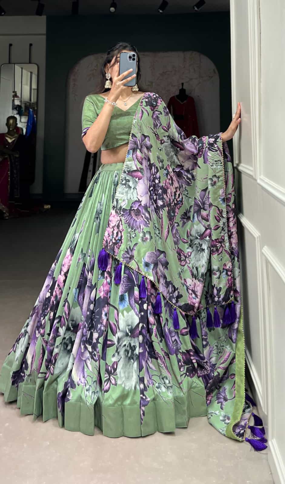 floral lehenga choli designs
