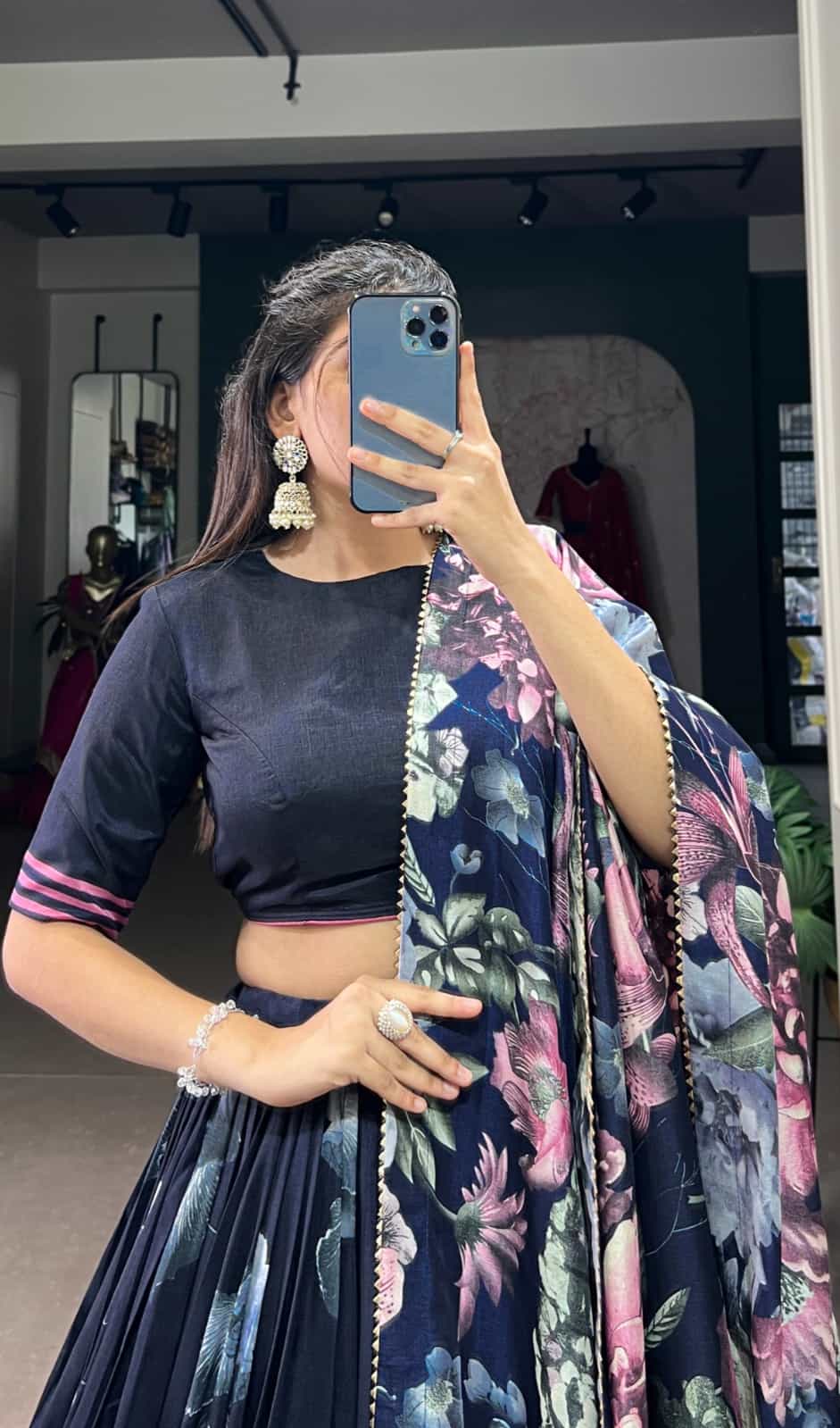 floral lehenga choli set