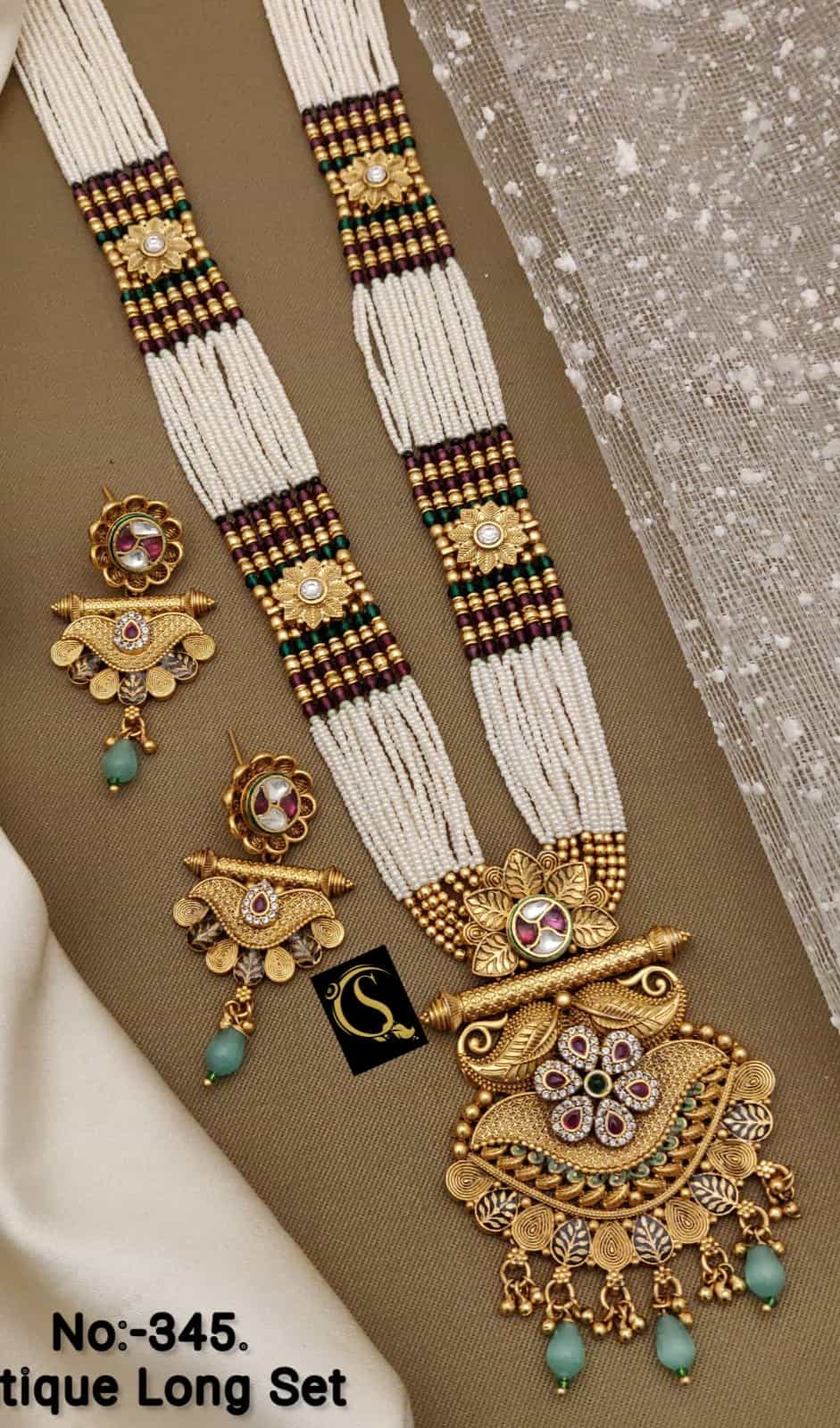 Royal Rajwadi Gold Jewelry Set for Ethnic Wear