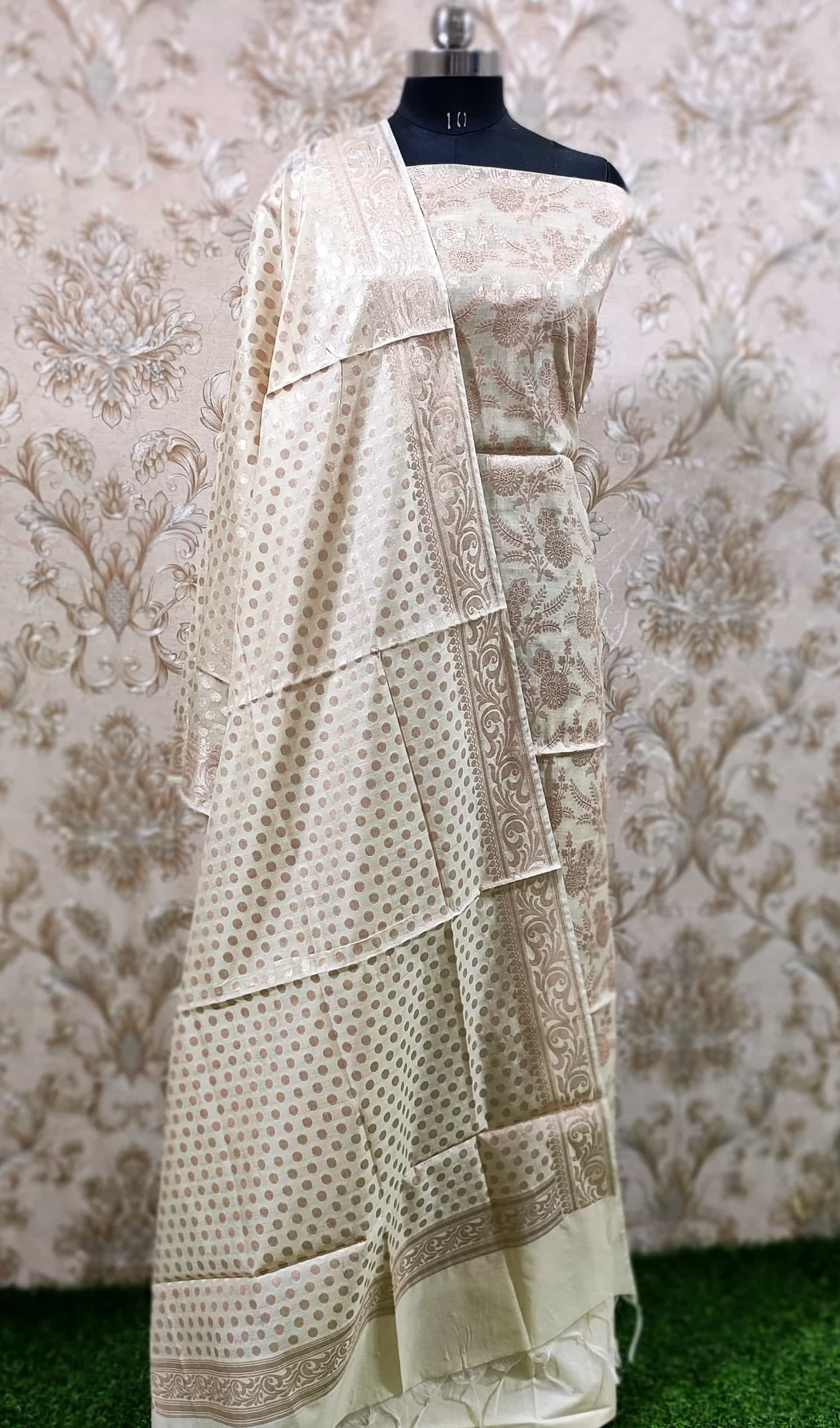 cream color suit set