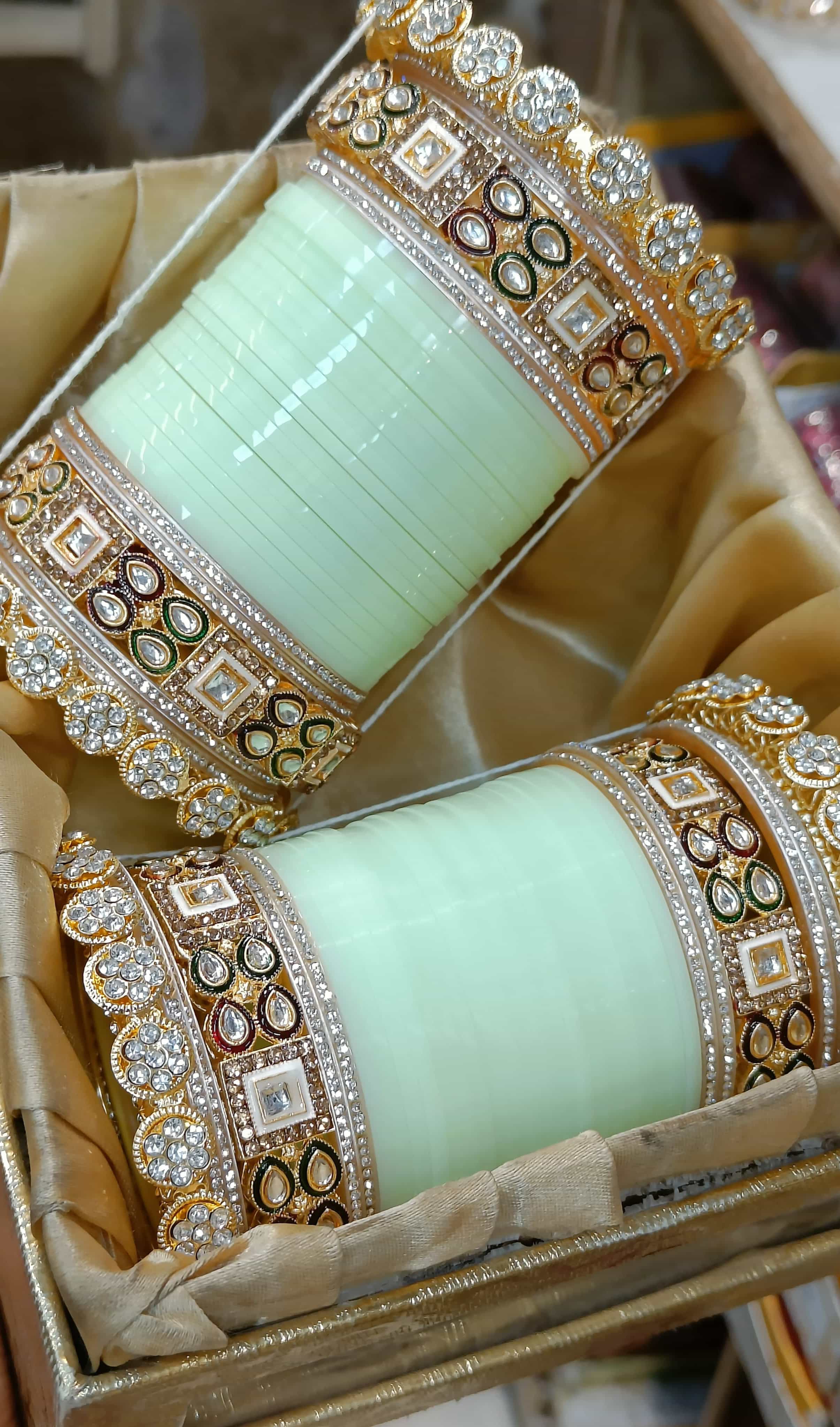Stylish green bangles set for any occasion