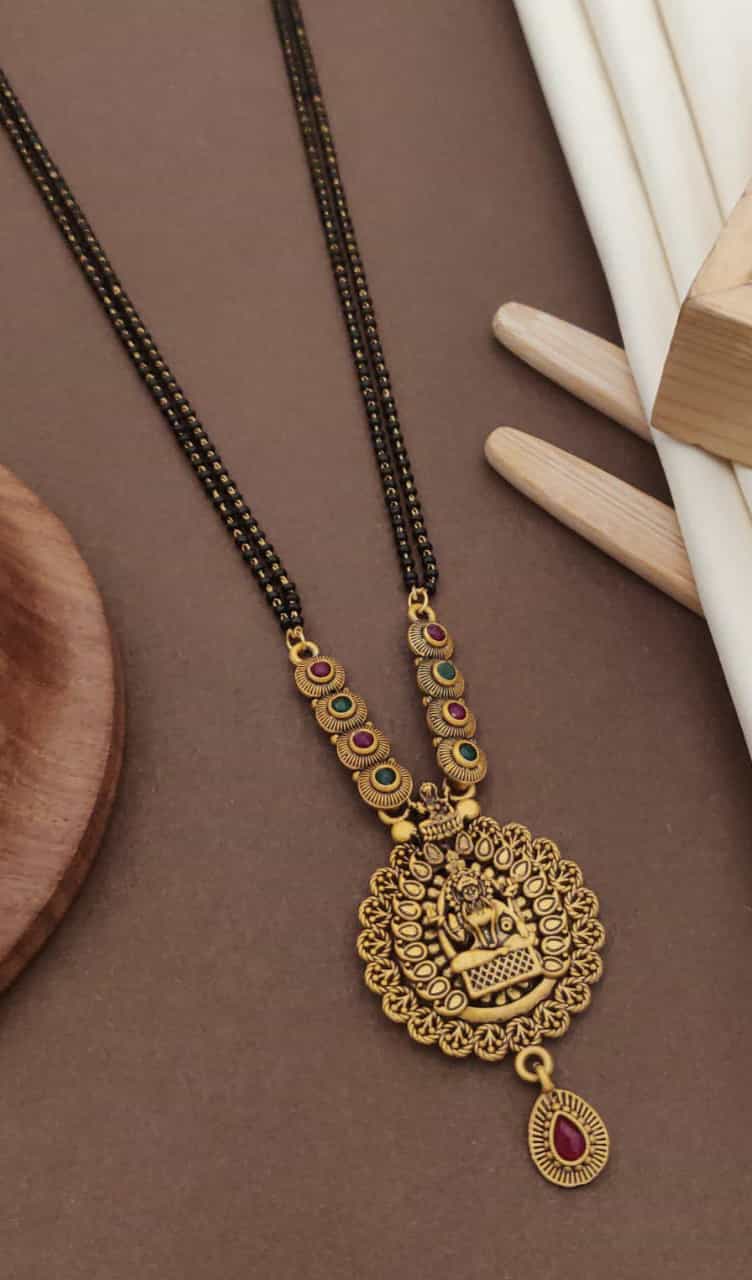 Stylish 20-inch golden mangalsutra 