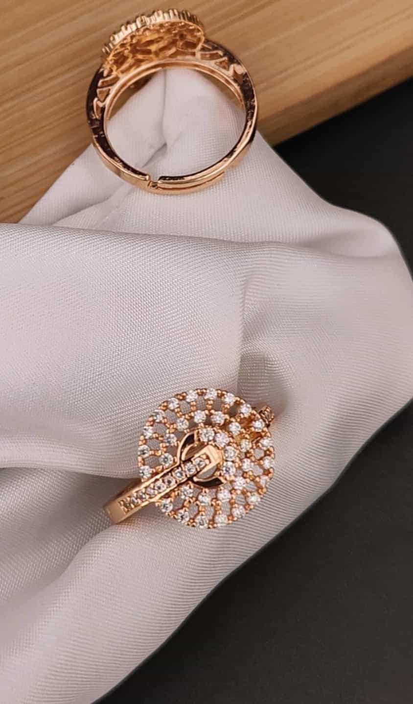 designer  American diamond ring