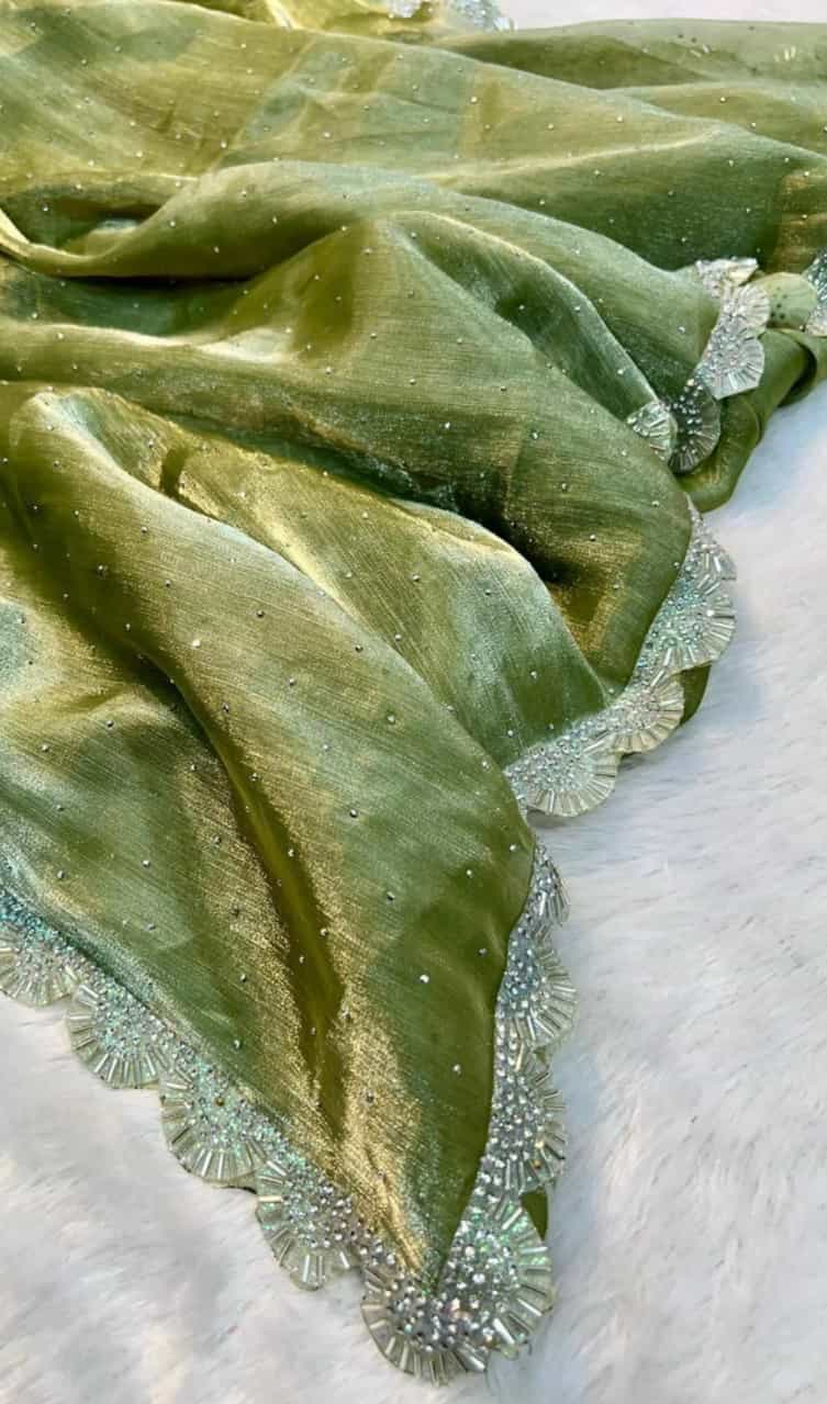 Premium Burberry Jimmy Choo Silk Saree