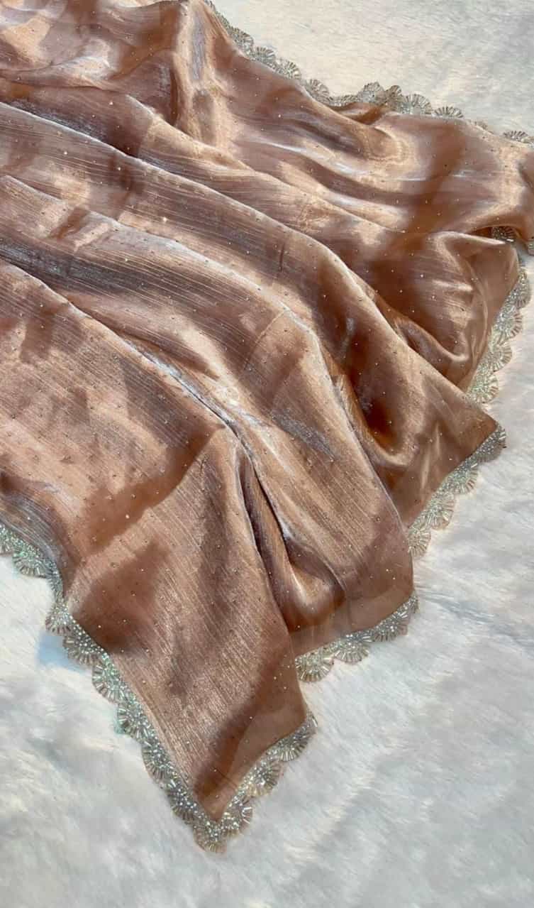 Premium Burberry Jimmy Choo Silk Saree