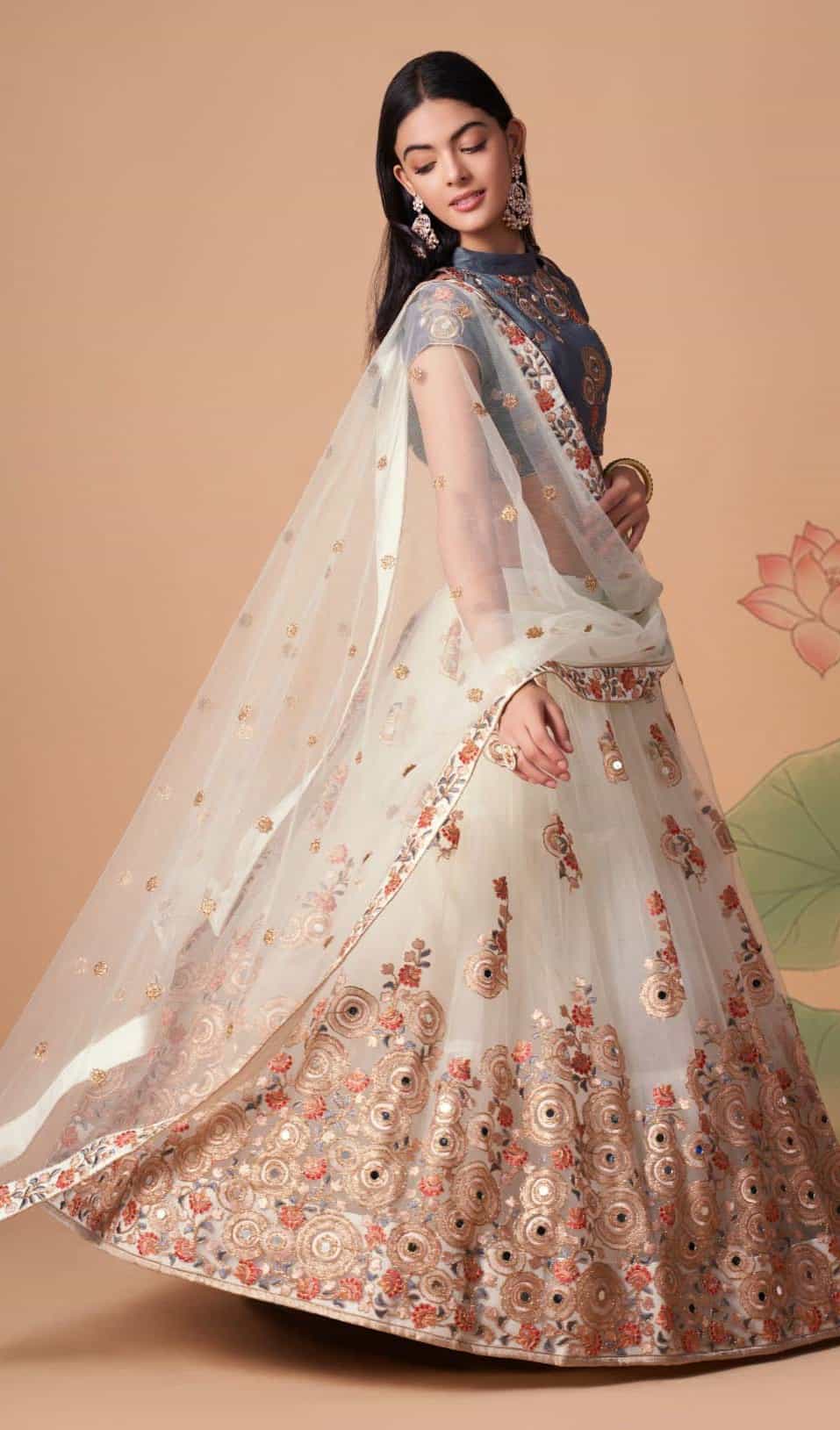 Soft Net Lehenga Set