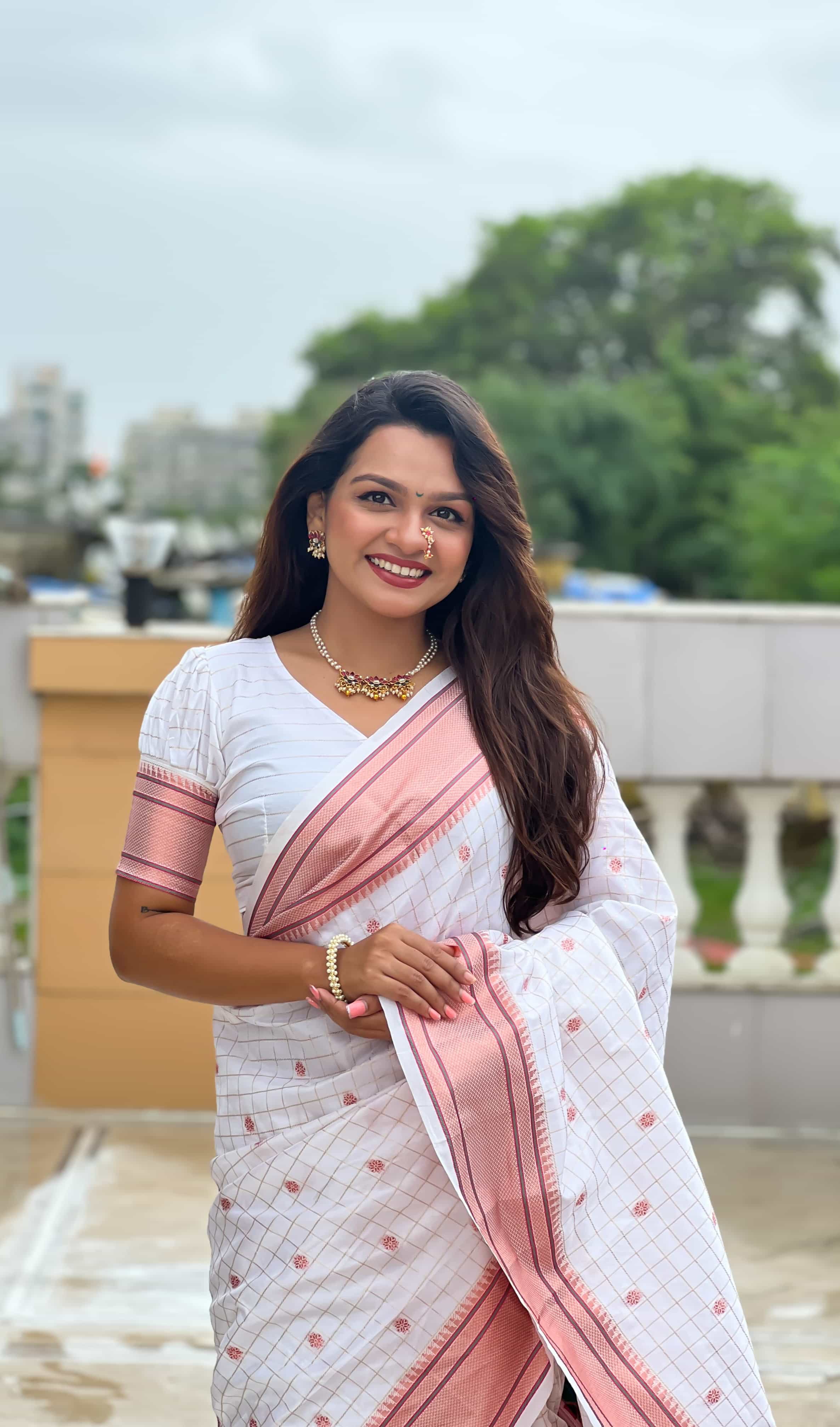 white saree for wedding