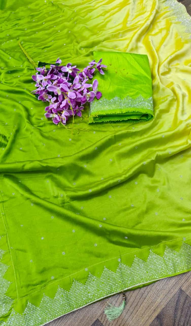 Pure Blooming Rangoli Silk Saree 