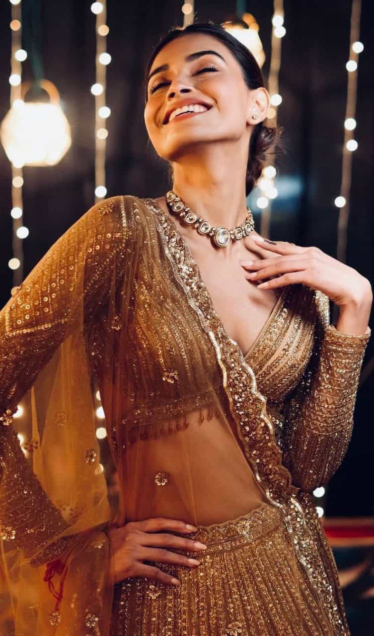Kasturi silk georgette lehenga set with cancan skirt