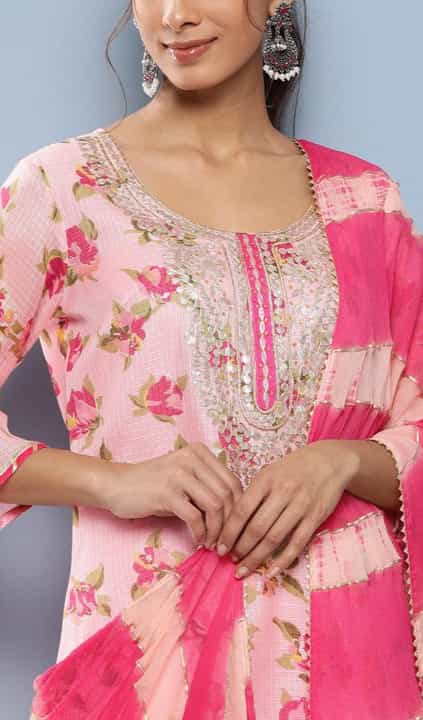 Ethnic Wear Baby Pink Kurta