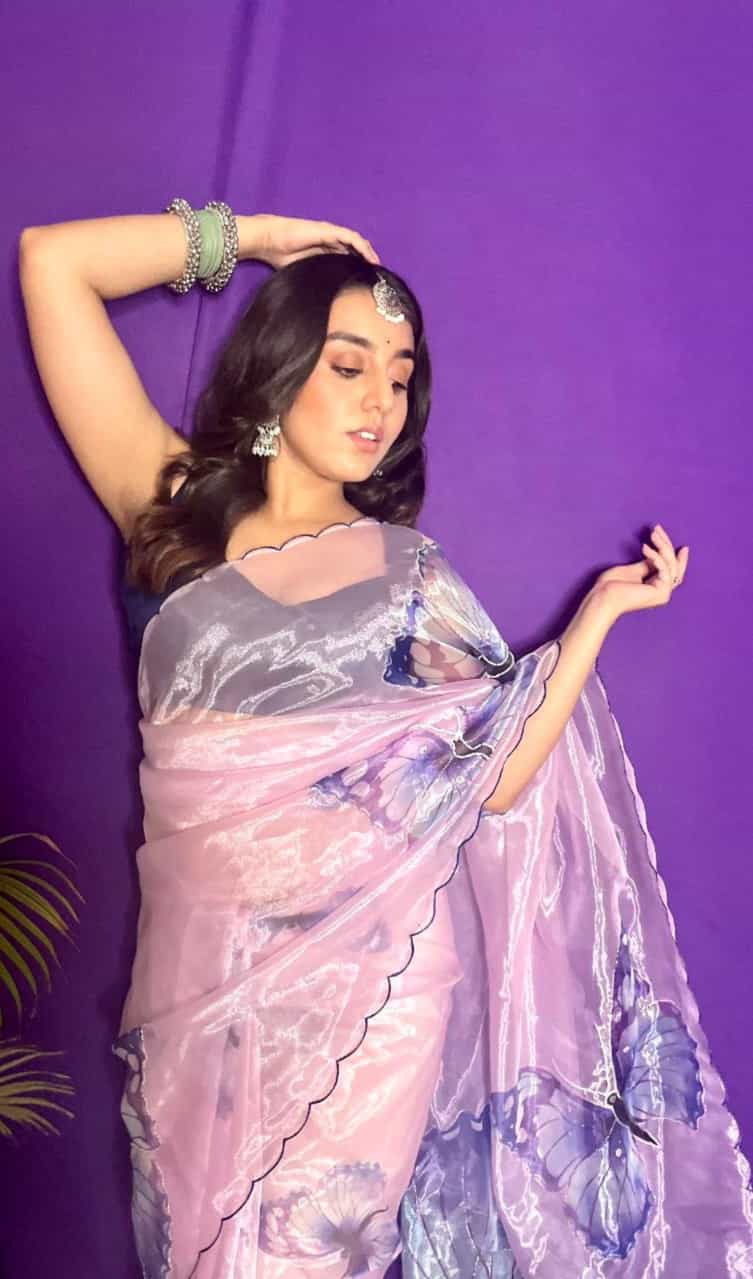 Soft Pure Organza Handwork Saree