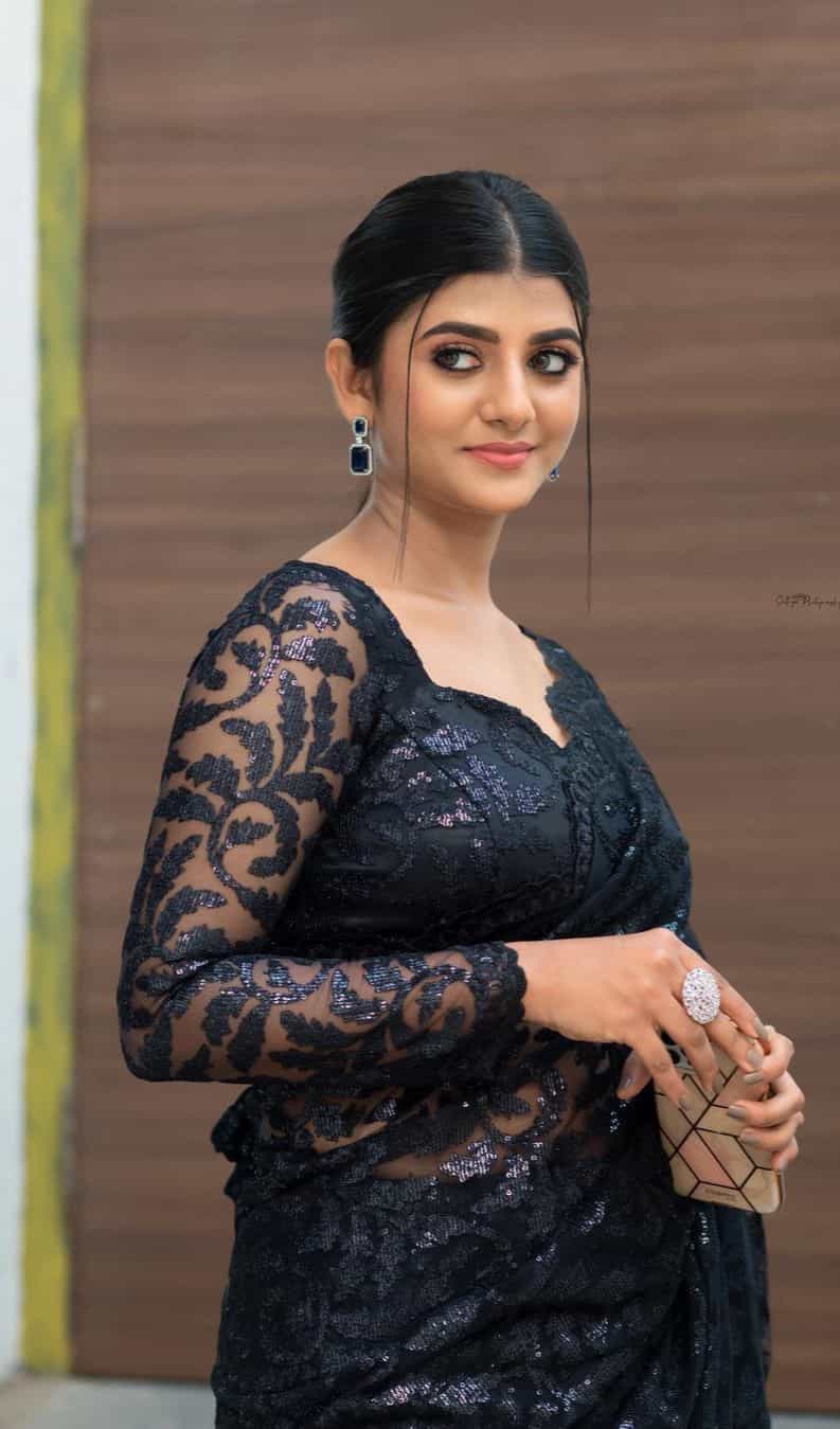 black color saree 