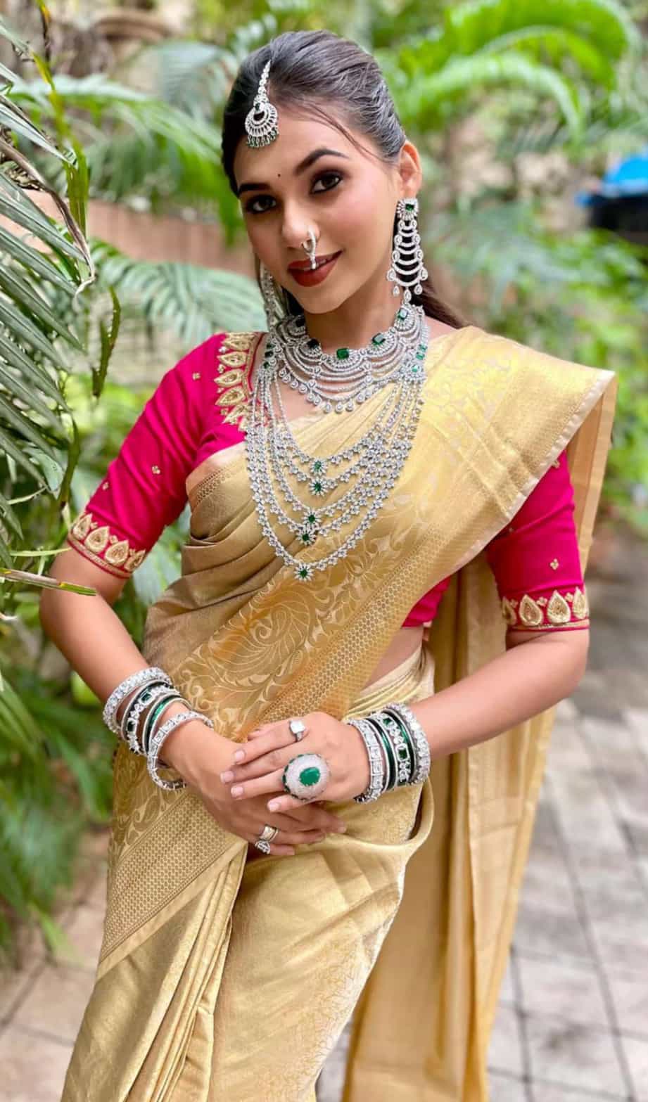 Gold Kanjivaram Silk saree