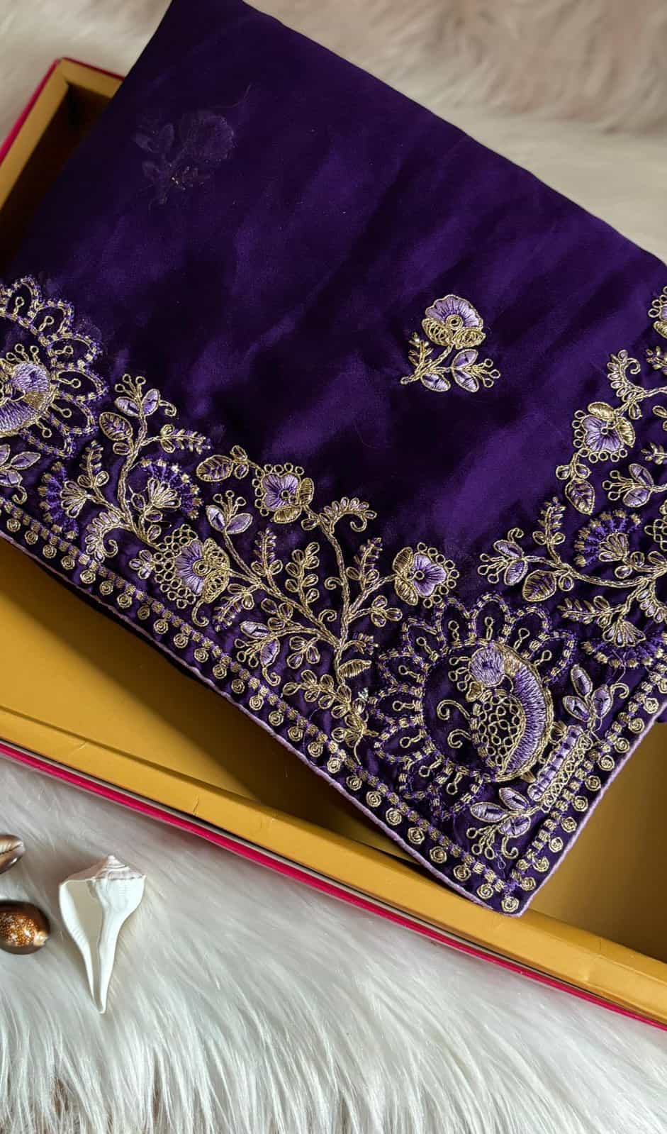 Vibrant and pastel color saree