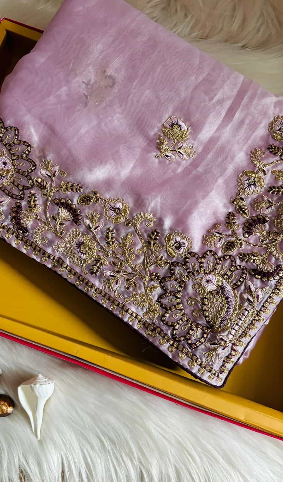 Matching embroidered blouse included